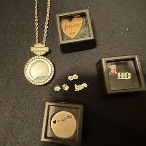 Harley Davidson Locket necklace and Charms